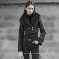 OPY-379 PUNK RAVE women short mink coat  Handsome short collar coat with collar